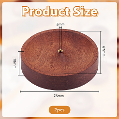 Wood Incense Burner&nbsp;AJEW-WH0816-519B-1