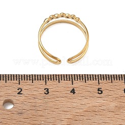 304 Stainless Steel Pave Cubic Zirconia Cuff Open Rings&nbsp;CU-CBA46D5-04G