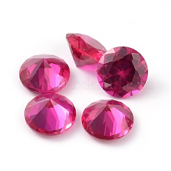 Red Corundum Diamond Shape Cubic Zirconia Cabochons&nbsp;ZIRC-L040-02-1.5mm