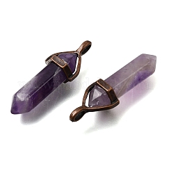 Natural Banded Amethyst Pendants&nbsp;G-H360-01R-14
