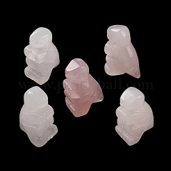 Natural Rose Quartz Carved Healing Dinosaur Figurines&nbsp;G-B062-07E