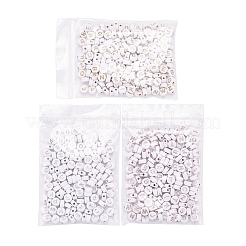 500Pcs Plating Acrylic Beads&nbsp;PACR-YW0001-07