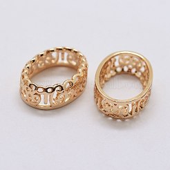 Brass Sew on Prong Settings&nbsp;X-KK-E753-01LG-10x14