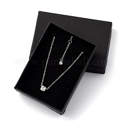 Cube Micro Pave Cubic Zirconia Pendant Necklaces & Bracelets Sets&nbsp;SJEW-JS01116-01