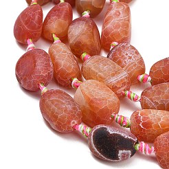 Natural Weathered Agate Beads Strands&nbsp;G-A321-P02-01