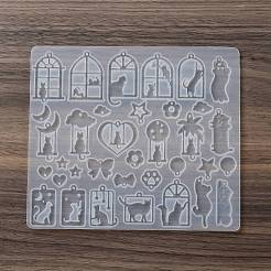 Cat Shape Theme DIY Pendant Silicone Molds&nbsp;DIY-F161-01C