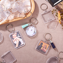 32Pcs 4 Styles Acrylic Keychain&nbsp;KEYC-TA0001-29