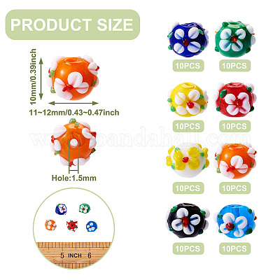 Handmade Lampwork Beads&nbsp;LAMP-CD0001-05-1