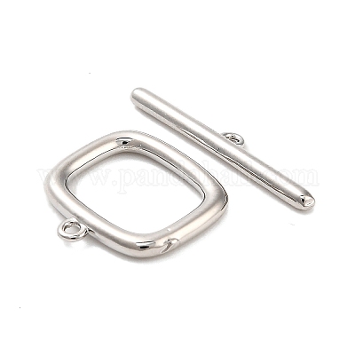 Brass Toggle Clasps&nbsp;KK-L229-011P-1