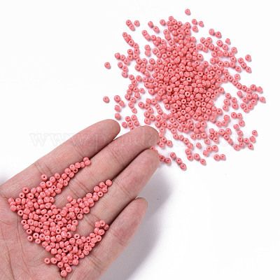 Baking Paint Glass Seed Beads&nbsp;SEED-S002-K16-1