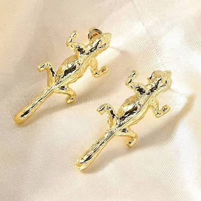 Brass Stud Earrings&nbsp;EJEW-B118-02G-1