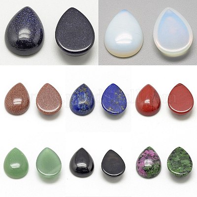 Natural & Synthetic Mixed Gemstone Cabochons&nbsp;G-R417-13x18-M-1
