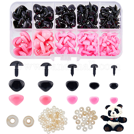 Plastic Doll Nose Sets DIY-WH0297-07D-1