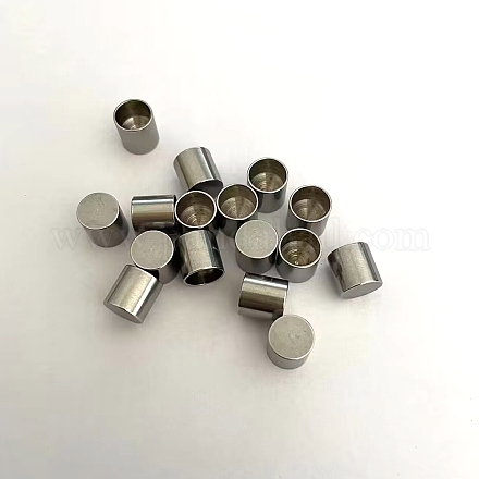 201 Stainless Steel Cord Ends STAS-WH0032-04C-P-1