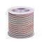 11M Polyester Braided Cord with Cotton Core & Metallic Thread, Pink, 2.5mm, about 10.0465 Yards(11m)/Roll