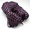 7 Inner Cores Polyester & Spandex Cord Ropes, with Patterns, for Rope Bracelets & Shoe Lace Cord Making, Prussian Blue, 4mm, about 109.36 yards(100m)/bundle, 420~500g/bundle