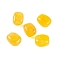Acrylic Bead, Imitation Jade, Rectangle, Gold, 13x11x8mm, Hole: 1.5mm