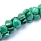 Natural Malachite Beads Strands, Heart, 8x8x4mm, Hole: 0.6mm, about 52pcs/strand, 15.75 inch(40cm)