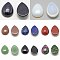 Natural & Synthetic Mixed Gemstone Cabochons, Drop, 17~18x12~13x5mm