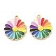 Alloy Enamel Pendants&nbsp;ENAM-D051-09G-2