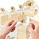 Paper with Polyester Ribbon Bees Candy Boxes&nbsp;CON-WH0079-70-3