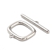 Brass Toggle Clasps&nbsp;KK-L229-011P-3