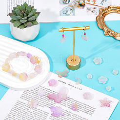 10Sets 200G Transparent Acrylic Frosted Beads&nbsp;FACR-HS0001-02B