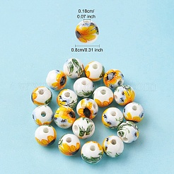 Handmade Porcelain Beads&nbsp;PORC-YW0001-07B