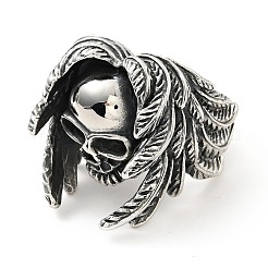 316 Stainless Steel Ring&nbsp;RJEW-C030-06A-AS