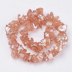 Electroplated Natural Quartz Crystal Bead Strands&nbsp;G-F336-06