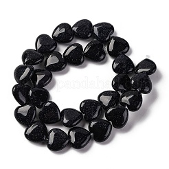 Synthetic Blue Goldstone Beads Strands&nbsp;G-I372-A12-02