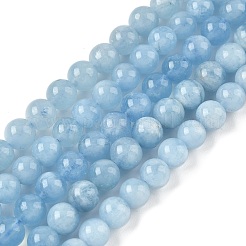 Natural Aquamarine Beads Strands&nbsp;G-D327-C03-6mm