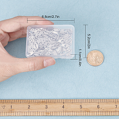 240Pcs 6 Style Stainless Steel Chain Tabs&nbsp;STAS-SC0003-14