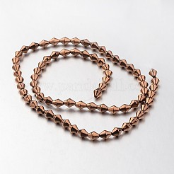 Electroplate Non-magnetic Synthetic Hematite Bead Strands&nbsp;G-F300-32-08
