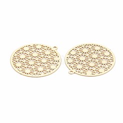 Rack Plating 201 Stainless Steel Filigree Pendants&nbsp;X-STAS-T057-43G