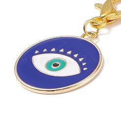 Alloy Enamel Evil Eye Pendant Decorations&nbsp;HJEW-JM00723