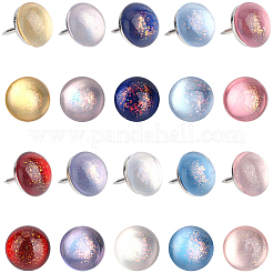 30Pcs 10 Colors Iron Drawing Pins&nbsp;AJEW-BM0001-02