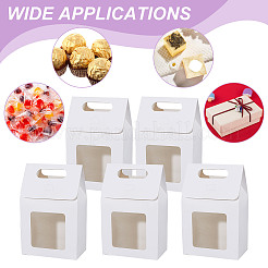 Rectangle Paper Gift Bags with Window&nbsp;CON-WH0088-85C