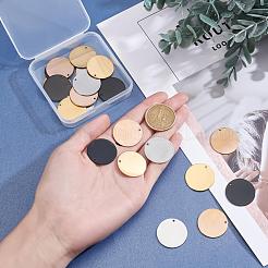 24Pcs 4 Style PVD Vacuum Plating 304 Stainless Steel Pendants&nbsp;STAS-PH0003-80