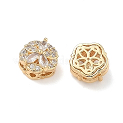 Brass Micro Pave Cubic Zirconia Pendants&nbsp;KK-B172-14G-03