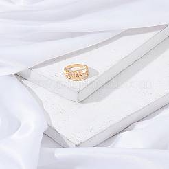 1Pc Stainless Steel Finger Rings&nbsp;RJEW-LP0002-30G