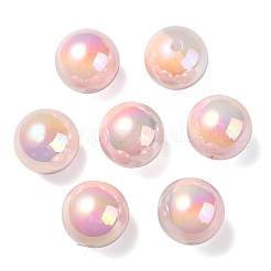 UV Plating Rainbow Iridescent Opaque Acrylic Beads&nbsp;OACR-C007-01H