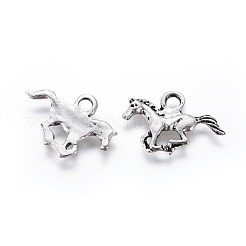 Horse Tibetan Style Alloy Charms&nbsp;TIBEP-Q052-31AS-LF