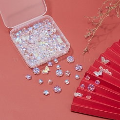 4 Style Electroplate Glass Beads&nbsp;GLAA-YW0001-28