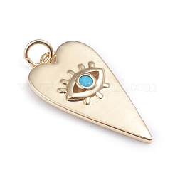 Brass Micro Pave Cubic Zirconia Pendants&nbsp;ZIRC-I042-01B