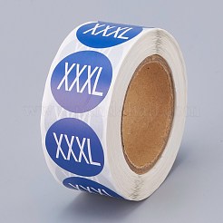 Paper Self-Adhesive Clothing Size Labels&nbsp;DIY-A006-B07