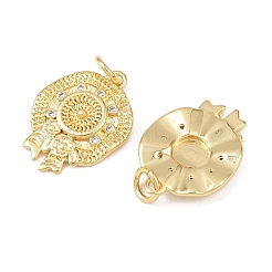 Brass Micro Pave Cubic Zirconia Pendants&nbsp;KK-G544-41G
