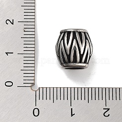 Retro 304 Stainless Steel European Beads&nbsp;STAS-L274-019AS