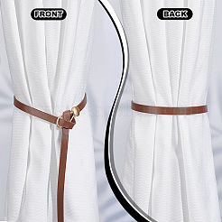 PU Imitation Leather Chain Belts for Women&nbsp;AJEW-WH0609-397KCG-B-1