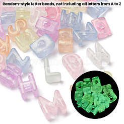 50Pcs Luminous Transparent Acrylic Beads&nbsp;LACR-SP0001-01
